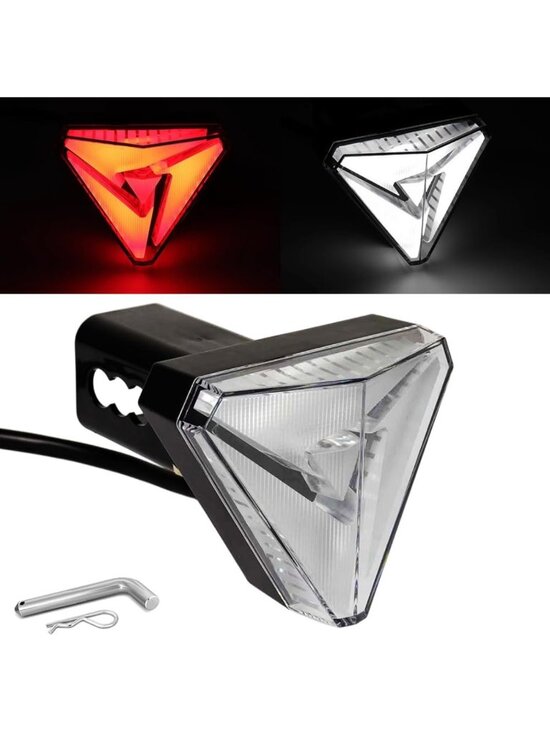 Other - Red LED Towing Trailer Hitch Cover with Brake & Reverse Light for 2" Receiver